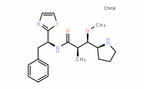 2-PyrroliDinepropanamiDe, β-methoxy-α-methyl-N-[(1S)-2-phenyl-1-(2-thiazolyl)ethyl]-, (αR,βR,2S)-