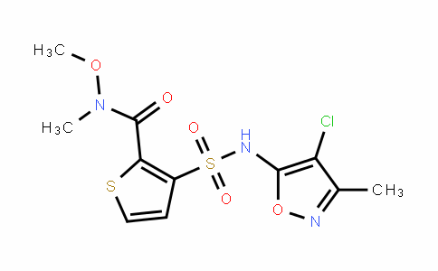N-甲氧基-N-甲基-3-(4-氯-3-甲基-5-异恶唑基氨基磺酰基)-2-噻吩甲酰胺