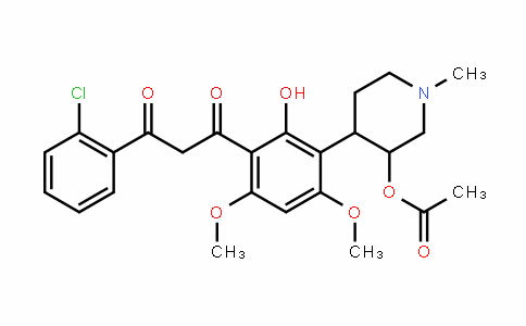 4-(3-(3-(2-chlorophenyl)-3-oxopropanoyl)-2-hyDroxy-4,6-Dimethoxyphenyl)-1-methylpiperiDin-3-yl acetate