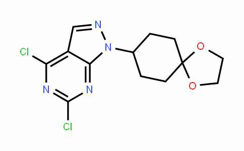 4,6-Dichloro-1-(1,4-Dioxaspiro[4.5]Decan-8-yl)-1H-pyrazolo[3,4-D]pyrimiDine