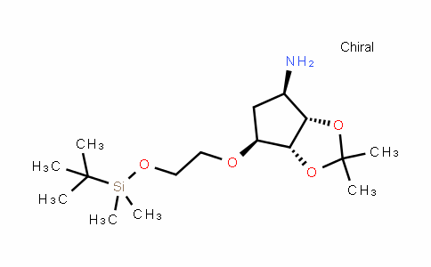 4H-Cyclopenta-1,3-Dioxol-4-amine, 6-[2-[[(1,1-Dimethylethyl)Dimethylsilyl]oxy]ethoxy]tetrahyDro-2,2-Dimethyl-, (3aS,4R,6S,6aR)-