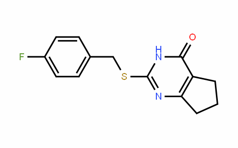 4H-CyclopentapyrimiDin-4-one, 2-[[(4-fluorophenyl)methyl]thio]-3,5,6,7-tetrahyDro-
