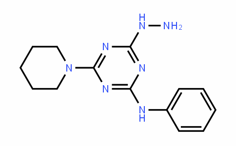 4-hyDrazinyl-N-phenyl-6-(piperiDin-1-yl)-1,3,5-triazin-2-amine