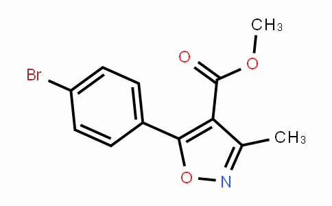 4-Isoxazolecarboxylic acid, 5-(4-bromophenyl)-3-methyl-, methyl ester