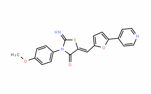 4-ThiazoliDinone, 2-iMino-3-(4-Methoxyphenyl)-5-[[5-(4-pyriDinyl)-2-furanyl]Methylene]-
