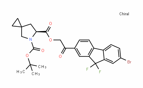 5-Azaspiro[2.4]heptane-5,6-Dicarboxylic acid, 6-[2-(7-bromo-9,9-Difluoro-9H-fluoren-2-yl)-2-oxoethyl] 5-(1,1-Dimethylethyl) ester, (6S)-