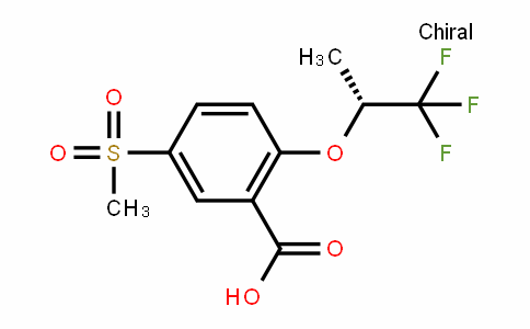 5-Methylsulfonyl-2-[((R)-2,2,2-trifluoro-1-methylethyl)oxy]benzoic acid