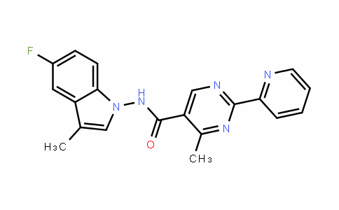 5-PyriMiDinecarboxaMiDe, N-(5-fluoro-3-Methyl-1H-inDol-1-yl)-4-Methyl-2-(2-pyriDinyl)-