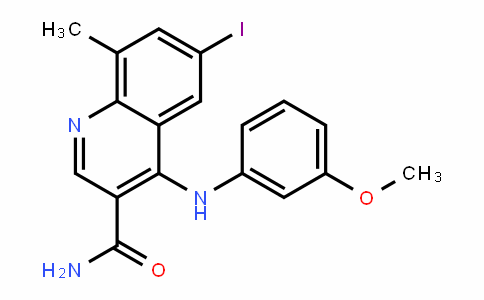 6-ioDo-4-(3-methoxyphenylamino)-8-methylquinoline-3-carboxamiDe