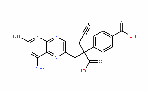 6-PteriDinepropanoic acid, 2,4-Diamino-α-(4-carboxyphenyl)-α-2-propyn-1-yl-