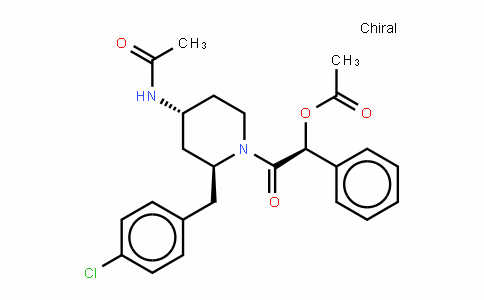 AcetamiDe, N-[1-[(acetyloxy)phenylacetyl]-2-[(4-chlorophenyl)methyl]-4-piperiDinyl]-, [2S-[1(R*),2α,4β]]- (9CI)