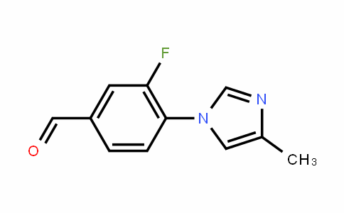 BenzalDehyDe, 3-fluoro-4-(4-methyl-1H-imiDazol-1-yl)-