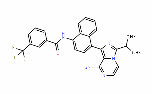 BenzaMiDe, N-[4-[8-aMino-3-(1-Methylethyl)iMiDazo[1,5-a]pyrazin-1-yl]-1-naphthalenyl]-3-(trifluoroMethyl)-
