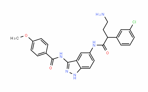 BenzeneacetaMiDe, α-(2-aMinoethyl)-3-chloro-N-[3-[(4-Methoxybenzoyl)aMino]-1H-inDazol-5-yl]-