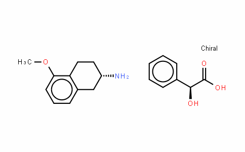 Benzeneacetic acid, α-hyDroxy-, (αS)-, compD. with (2S)-1,2,3,4-tetrahyDro-5-methoxy-2-naphthalenamine (1:1) (9CI)