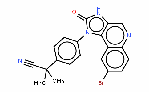 Benzeneacetonitrile, 4-(8-bromo-2,3-DihyDro-2-oxo-1H-imiDazo[4,5-c]quinolin-1-yl)-a,a-Dimethyl-