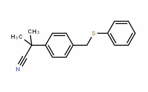 Benzeneacetonitrile, α,α-Dimethyl-4-[(phenylthio)methyl]-