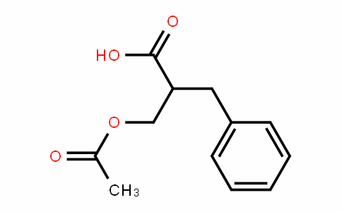 Benzenepropanoic acid, α-[(acetyloxy)methyl]-