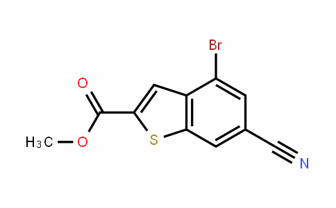 Benzo[b]thiophene-2-carboxylic acid, 4-bromo-6-cyano-, methyl ester