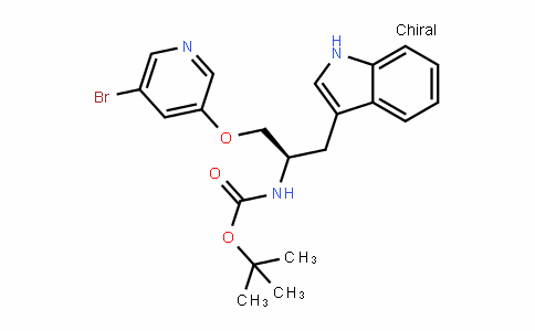 Carbamic acid, [(1R)-2-[(5-bromo-3-pyriDinyl)oxy]-1-(1H-inDol-3-ylmethyl)ethyl]-, 1,1-Dimethylethyl ester (9CI)