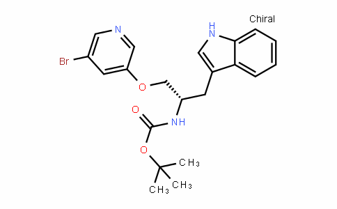 Carbamic acid, [(1S)-2-[(5-bromo-3-pyriDinyl)oxy]-1-(1H-inDol-3-ylmethyl)ethyl]-, 1,1-Dimethylethyl ester (9CI)