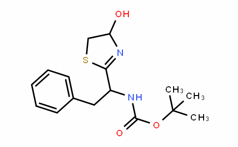 CarbaMic acid, [1-(4,5-DihyDro-4-hyDroxy-2-thiazolyl)-2-phenylethyl]-, 1,1-DiMethylethyl ester (9CI)