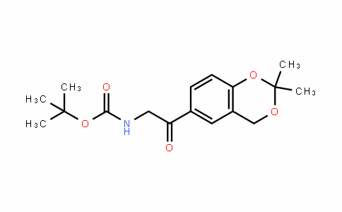 Carbamic acid, [2-(2,2-Dimethyl-4H-1,3-benzoDioxin-6-yl)-2-oxoethyl]-, 1,1-Dimethylethyl ester