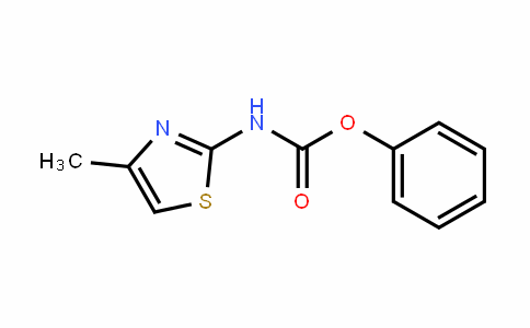 Carbamic acid, N-(4-methyl-2-thiazolyl)-, phenyl ester
