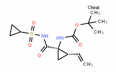 Carbamic acid, N-[(1R,2S)-1-[[(cyclopropylsulfonyl)amino]carbonyl]-2-ethenylcyclopropyl]-, 1,1-Dimethylethyl ester