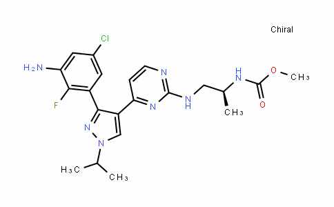 CarbaMic acid, N-[(1S)-2-[[4-[3-(3-aMino-5-chloro-2-fluorophenyl)-1-(1-Methylethyl)-1H-pyrazol-4-yl]-2-pyriMiDinyl]aMino]-1-Methylethyl]-, Methyl ester