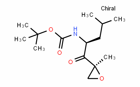 Carbamic acid, N-[(1S)-3-methyl-1-[[(2S)-2-methyl-2-oxiranyl]carbonyl]butyl]-, 1,1-Dimethylethyl ester
