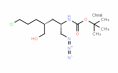 Carbamic acid, N-[(1S,3R)-1-(aziDomethyl)-6-chloro-3-(hyDroxymethyl)hexyl]-, 1,1-Dimethylethyl ester