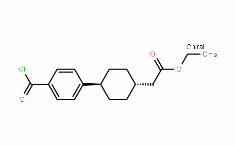 Cyclohexaneacetic acid, 4-[4-(chlorocarbonyl)phenyl]-, ethyl ester, trans-