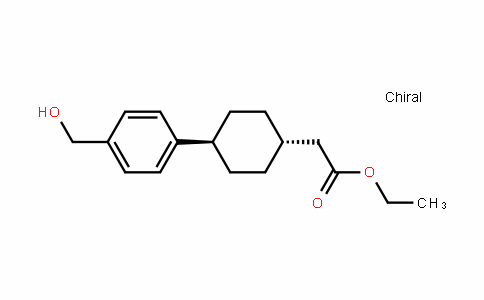 Cyclohexaneacetic acid, 4-[4-(hyDroxyMethyl)phenyl]-, ethyl ester, trans-