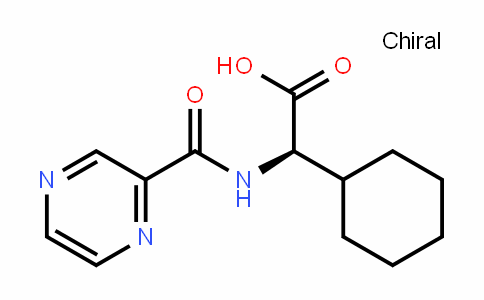 Cyclohexaneacetic acid, α-[(2-pyrazinylcarbonyl)amino]-, (αR)-