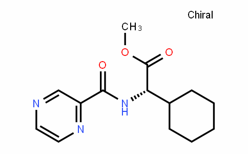 Cyclohexaneacetic acid, α-[(2-pyrazinylcarbonyl)amino]-, methyl ester, (αS)-