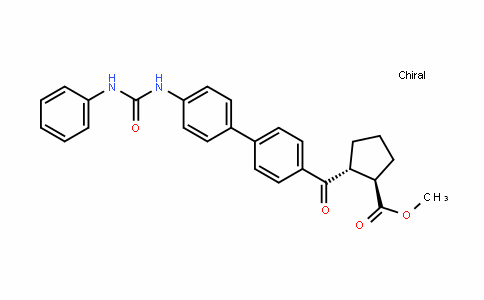 Cyclopentanecarboxylic acid, 2-[[4'-[[(phenylamino)carbonyl]amino][1,1'-biphenyl]-4-yl]carbonyl]-, methyl ester, (1R,2R)-