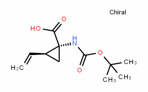 Cyclopropanecarboxylic acid, 1-[[(1,1-Dimethylethoxy)carbonyl]amino]-2-ethenyl-, (1R,2S)-
