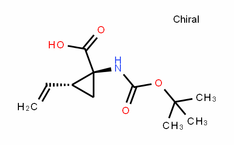 Cyclopropanecarboxylic acid, 1-[[(1,1-Dimethylethoxy)carbonyl]amino]-2-ethenyl-, (1S,2R)-