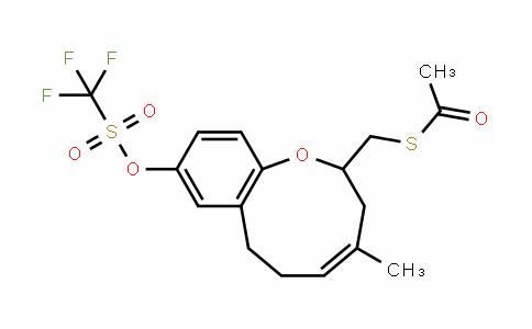 Ethanethioic acid, S-[[(4Z)-2,3,6,7-tetrahydro-4-Methyl-9-[[(trifluoroMethyl)sulfonyl]oxy]-1-benzoxonin-2-yl]Methyl] ester