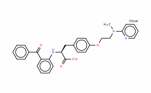 N-(2-苯甲酰基苯基)-O-[2-(甲基-2-吡啶基氨基)乙基]-L-酪氨酸