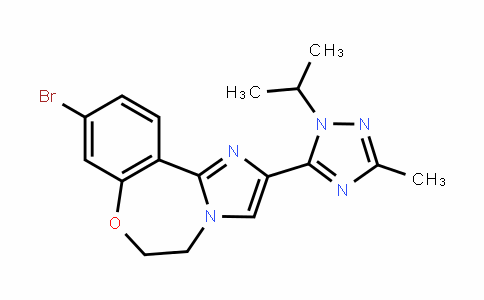Imidazo[1,2-d][1,4]benzoxazepine, 9-bromo-5,6-dihydro-2-[3-methyl-1-(1-methylethyl)-1H-1,2,4-triazol-5-yl]-