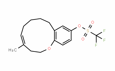 Methanesulfonic acid, 1,1,1-trifluoro-, (4E)-2,3,6,7,8,9-hexahydro-4-Methyl-1-benzoxacycloundecin-11-yl ester
