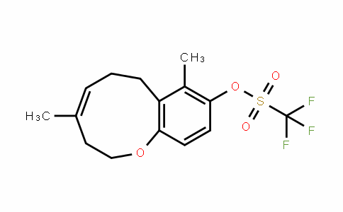 Methanesulfonic acid, 1,1,1-trifluoro-, (4Z)-2,3,6,7-tetrahydro-4,8-diMethyl-1-benzoxonin-9-yl ester