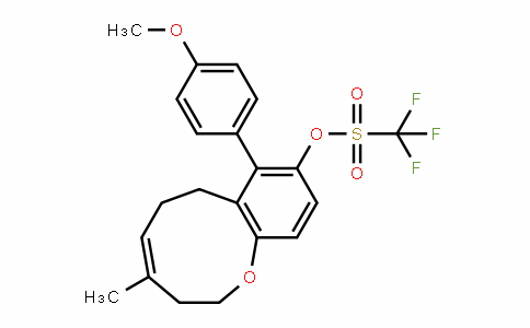 Methanesulfonic acid, 1,1,1-trifluoro-, (4Z)-2,3,6,7-tetrahydro-8-(4-Methoxyphenyl)-4-Methyl-1-benzoxonin-9-yl ester