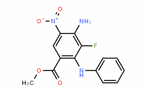 methyl 4-amino-3-fluoro-5-nitro-2-(phenylamino)benzoate