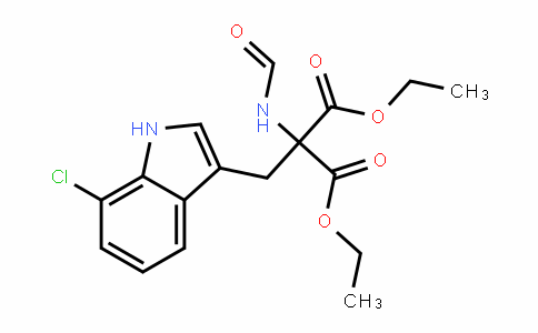 Propanedioic acid, 2-[(7-chloro-1H-indol-3-yl)Methyl]-2-(forMylaMino)-, 1,3-diethyl ester