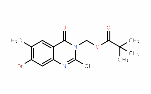 Propanoic acid, 2,2-dimethyl-, (7-bromo-2,6-dimethyl-4-oxo-3(4H)-quinazolinyl)methyl ester