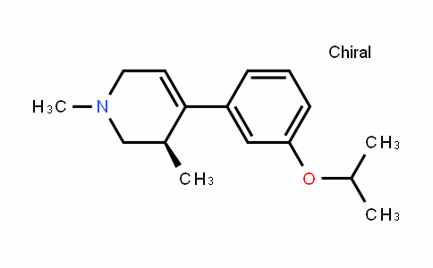 Pyridine, 1,2,3,6-tetrahydro-1,3-dimethyl-4-[3-(1-methylethoxy)phenyl]-, (3R)-