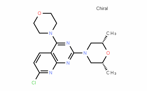 Pyrido[2,3-d]pyrimidine, 7-chloro-2-[(2R,6S)-2,6-dimethyl-4-morpholinyl]-4-(4-morpholinyl)-, rel-